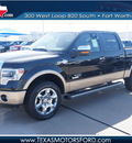 ford f 150 2013 black king ranch gasoline 6 cylinders 4 wheel drive automatic 76108