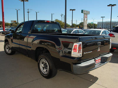 mitsubishi raider 2007 black pickup truck ls gasoline 6 cylinders rear wheel drive standard 75062