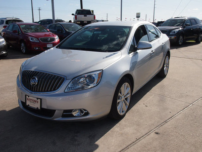buick verano 2013 silver sedan gasoline 4 cylinders front wheel drive automatic 77521