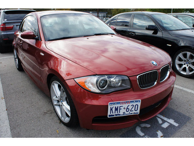 bmw 1 series 2008 red coupe 135i gasoline 6 cylinders rear wheel drive 6 speed manual 78729