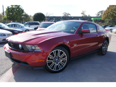ford mustang 2010 red coupe gt gasoline 8 cylinders rear wheel drive automatic 78729