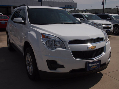 chevrolet equinox 2013 white suv lt gasoline 4 cylinders front wheel drive 6 spd auto w od all wthr rr cargo mat,blk 77090