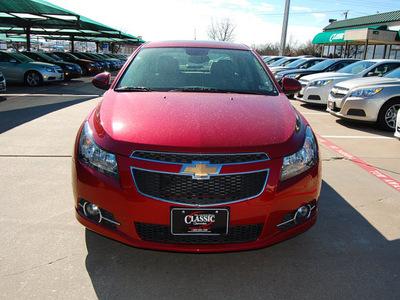 chevrolet cruze 2012 red sedan lt gasoline 4 cylinders front wheel drive automatic 76051