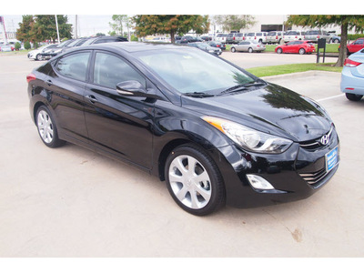 hyundai elantra 2013 black sedan limited gasoline 4 cylinders front wheel drive automatic 77074