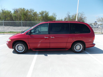 chrysler town and country 1999 red van limited gasoline v6 front wheel drive automatic 77074