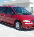 chrysler town and country 1999 red van limited gasoline v6 front wheel drive automatic 77074