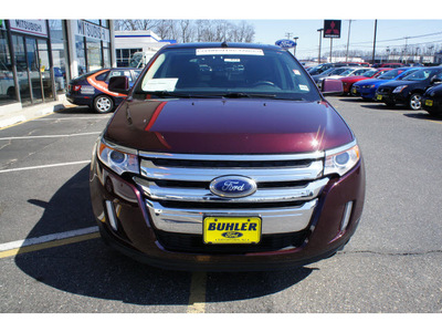 ford edge 2011 bordeaux reserve sel gasoline 6 cylinders front wheel drive shiftable automatic 07724