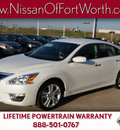 nissan altima 2013 white sedan 3 5 s gasoline 6 cylinders front wheel drive automatic 76116
