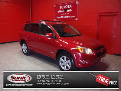 toyota rav4 2009 red suv limited gasoline 4 cylinders front wheel drive automatic 76116