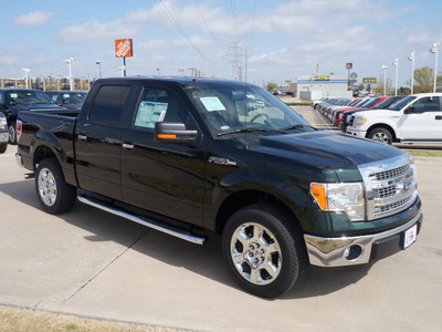 ford f 150 2013 green xlt flex fuel 8 cylinders 2 wheel drive automatic 76108