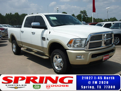 ram 2500 2012 white longhorn diesel 6 cylinders 4 wheel drive automatic 77388