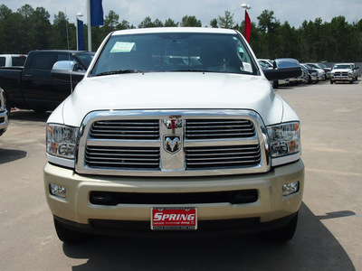 ram 2500 2012 white longhorn diesel 6 cylinders 4 wheel drive automatic 77388