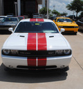 dodge challenger 2012 white coupe gasoline 8 cylinders rear wheel drive not specified 75093