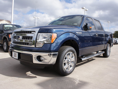 ford f 150 2013 blue xlt flex fuel 8 cylinders 2 wheel drive automatic 76011