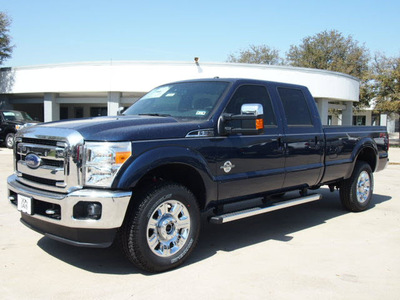 ford f 350 super duty 2013 blue lariat biodiesel 8 cylinders 4 wheel drive automatic 76011