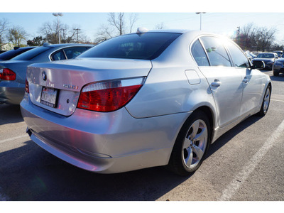 bmw 5 series 2005 silver sedan 525i gasoline 6 cylinders rear wheel drive automatic 78729