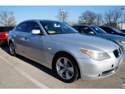 bmw 5 series 2005 silver sedan 525i gasoline 6 cylinders rear wheel drive automatic 78729