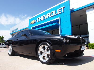 dodge challenger 2011 black coupe r t classic gasoline 8 cylinders rear wheel drive automatic 75067