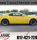 chevrolet camaro 2013 yellow coupe ls gasoline 6 cylinders rear wheel drive automatic 76051