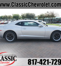 chevrolet camaro 2013 silver coupe ls gasoline 6 cylinders rear wheel drive automatic 76051