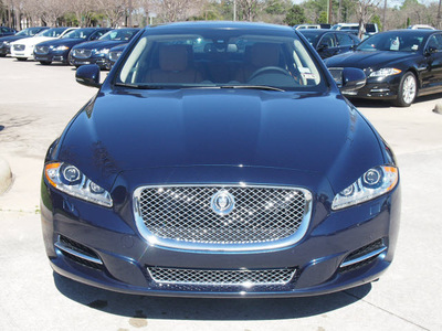jaguar xjl 2013 blue sedan portfolio gasoline 8 cylinders rear wheel drive automatic 77090