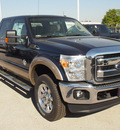 ford f 350 super duty 2013 blue jeans crew cab biodiesel 8 cylinders 4 wheel drive automatic 77375