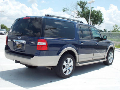 ford expedition el 2007 dk  blue suv eddie bauer gasoline 8 cylinders rear wheel drive automatic with overdrive 77074