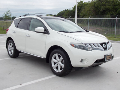 nissan murano 2009 off white suv sl gasoline 6 cylinders front wheel drive automatic with overdrive 77074