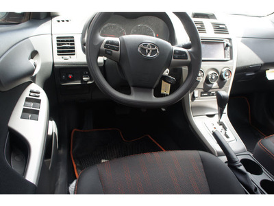 toyota corolla 2013 orange sedan s gasoline 4 cylinders front wheel drive automatic 78232