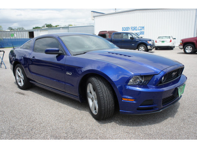 ford mustang 2013 blue coupe gt gasoline 8 cylinders rear wheel drive 6 speed manual 77531