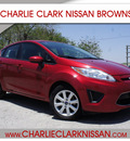 ford fiesta 2012 red hatchback se gasoline 4 cylinders front wheel drive automatic 78520