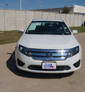 ford fusion 2012 white sedan se gasoline 4 cylinders front wheel drive automatic 76108