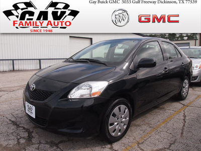 toyota yaris 2012 black sedan fleet gasoline 4 cylinders front wheel drive automatic with overdrive 77539