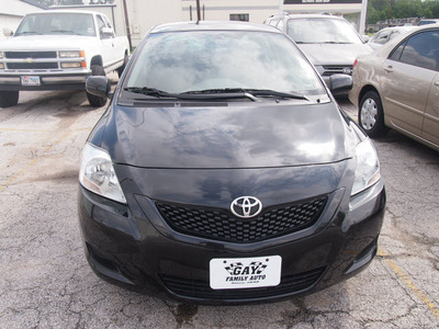 toyota yaris 2012 black sedan fleet gasoline 4 cylinders front wheel drive automatic with overdrive 77539