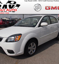 kia rio 2011 white sedan gasoline 4 cylinders front wheel drive automatic with overdrive 77539