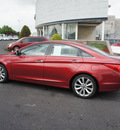 hyundai sonata 2011 red sedan gasoline 4 cylinders front wheel drive automatic 19153