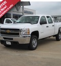 chevrolet silverado 2500hd 2013 white work truck gasoline 8 cylinders 2 wheel drive automatic 77503