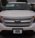 ford explorer 2013 off white suv xlt flex fuel 6 cylinders 2 wheel drive automatic 76011