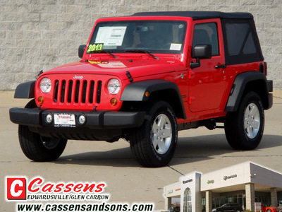 jeep wrangler 2013 red suv gasoline 6 cylinders 4 wheel drive automatic 62034