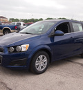chevrolet sonic 2013 blue hatchback lt auto gasoline 4 cylinders front wheel drive automatic 78064