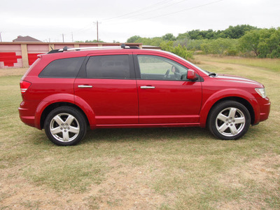 dodge journey 2010 dk  red suv r t gasoline 6 cylinders front wheel drive automatic 78064