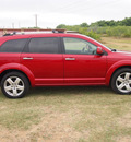 dodge journey 2010 dk  red suv r t gasoline 6 cylinders front wheel drive automatic 78064
