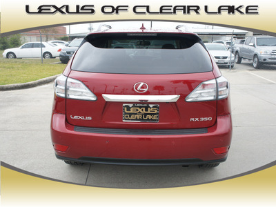 lexus rx 350 2010 red suv 6 cylinders automatic 77546