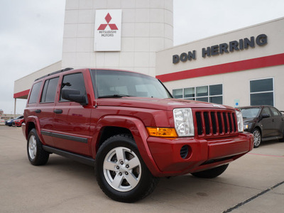 jeep commander 2006 red suv flex fuel 8 cylinders 4 wheel drive automatic 75062