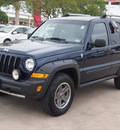 jeep liberty 2006 dk  blue suv renegade gasoline 6 cylinders 4 wheel drive automatic 78232