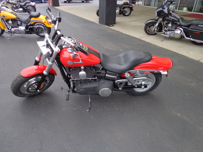 harley davidson fxdf 2010 red dyna fat bob 2 cylinders 6 speed 45342