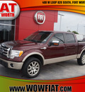 ford f 150 2009 dk  red king ranch flex fuel 8 cylinders 4 wheel drive automatic 76108