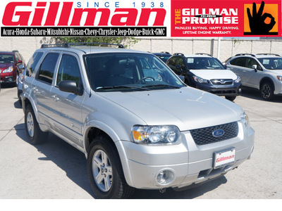 ford escape hybrid 2006 silver suv hybrid 4wd hybrid 4 cylinders all whee drive cont  variable trans  77099