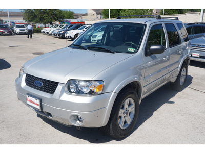 ford escape hybrid 2006 silver suv hybrid 4wd hybrid 4 cylinders all whee drive cont  variable trans  77099