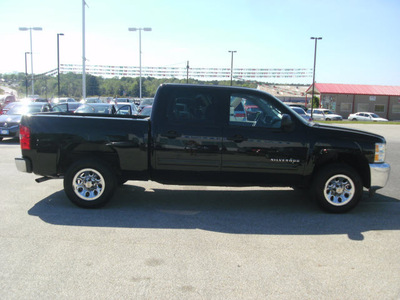 chevrolet silverado 1500 2012 black lt flex fuel 8 cylinders 2 wheel drive automatic with overdrive 75606